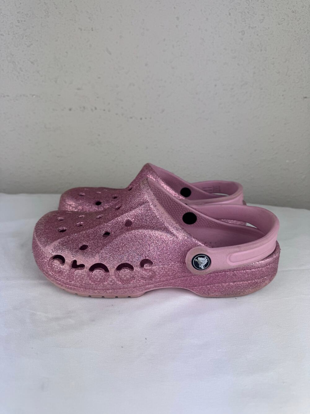 Crocs Pink Glitter Womens size 7